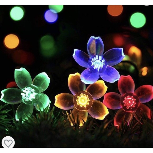 Real Living Other - Led Solar Powered Flower Light Set 20 Lights Waterproof